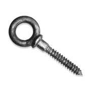 AZTEC LIFTING HARDWARE Eye Bolt With Shoulder, 3/8", 6 in Shank, 3/4 in ID, Carbon Steel, Hot Dipped Galvanized SEB386